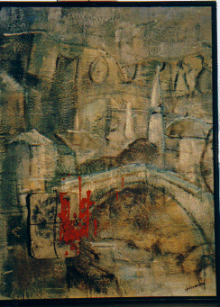 Mostar, par Jacky Grossiord, peintre fran�ais